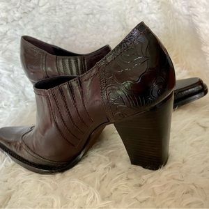 Antonio Melani Brown Leather Shoe Boot 8.5
